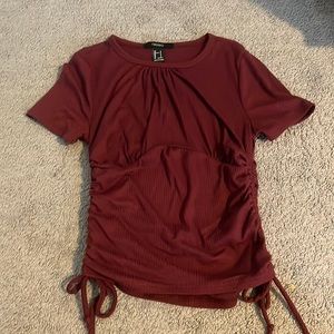 Forever 21 Maroon Ties on side top